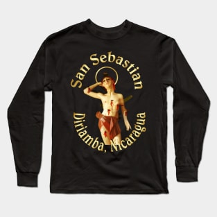 San Sebastian Diriamba Nicaragua Santo Patron Catholic Saint Long Sleeve T-Shirt